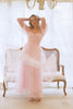 Blush A-Line Tulle Shot Sleeve Prom Dress