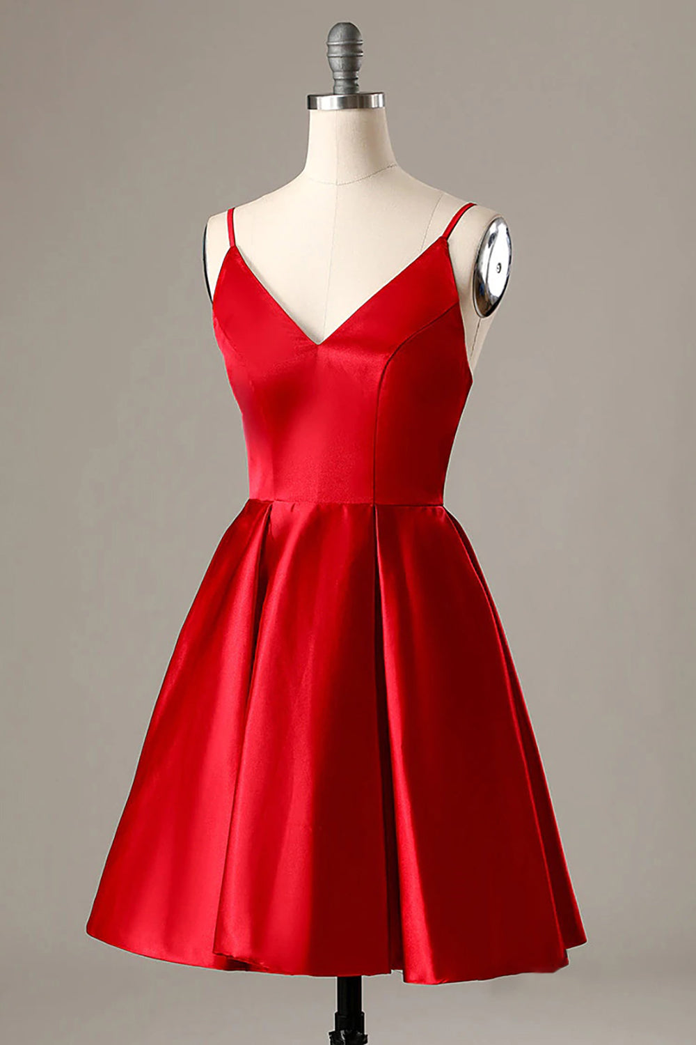 Simple Burgundy A Line Homecoming Dress