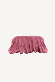 Pink Shiny Rhinestone Clutch Bag