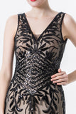 Sparkly Sequins Champagne Beaded Mother of the Bride Dress