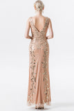 Sparkly Sequins Champagne Beaded Mother of the Bride Dress