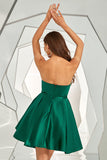 Dark Green Sweetheart A Line Homecoming Dress