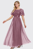 Sparkly Green Beaded Mother of the Bride Dress with Appliques