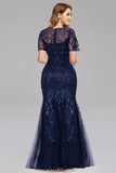 Sparkly Burgundy Beaded Mother of the Bride Dress