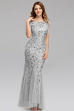 Sparkly Burgundy Beaded Mother of the Bride Dress
