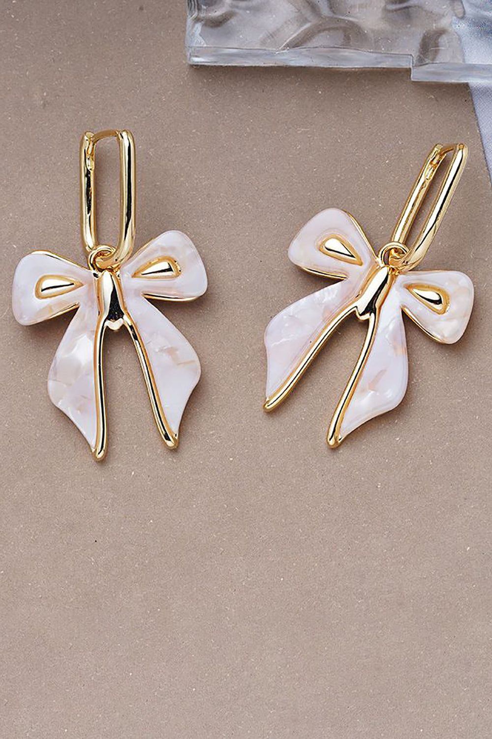 Pink Fashion Bow Earrings