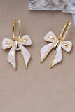 Pink Fashion Bow Earrings