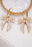 Pink Fashion Bow Earrings