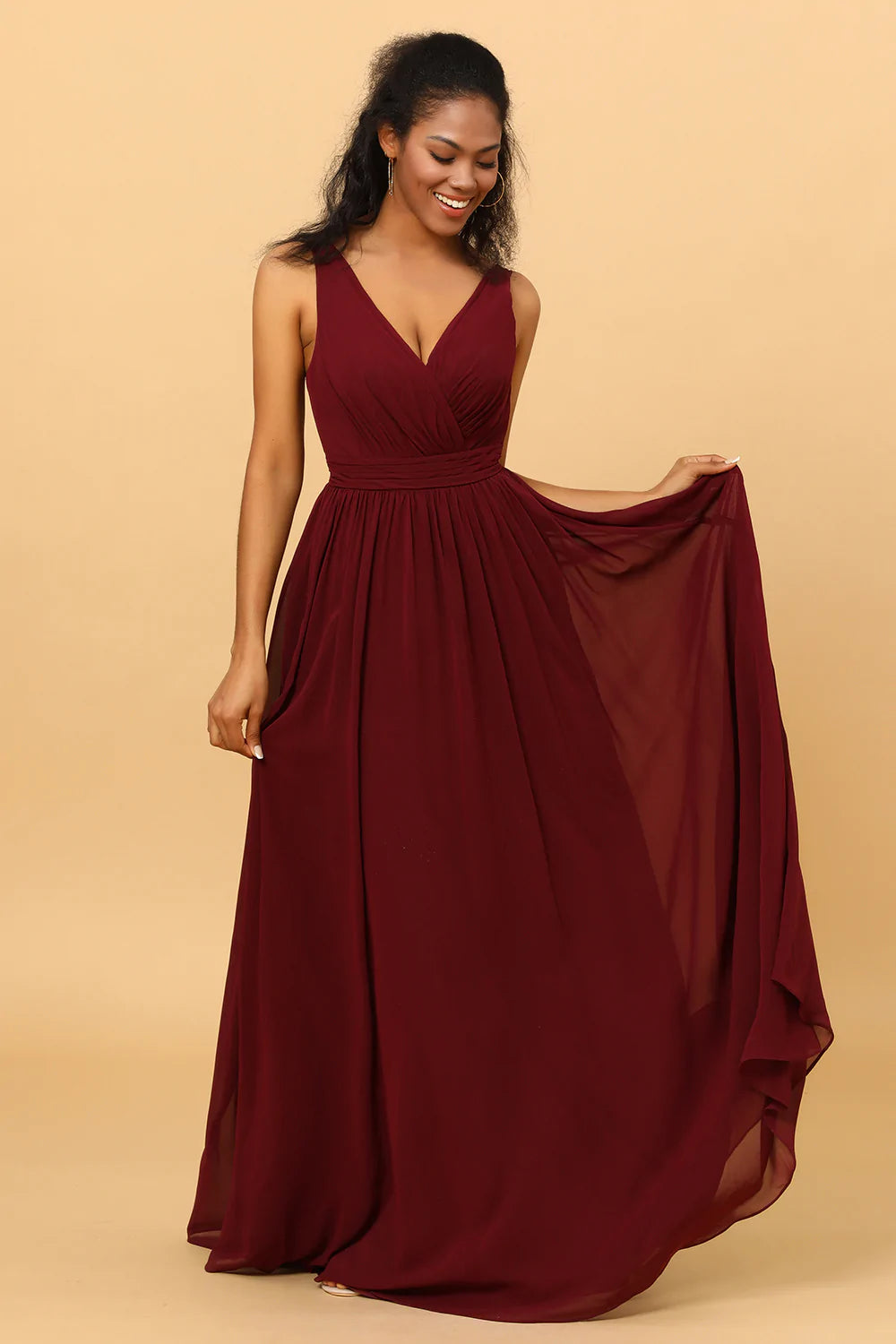 A line v 2025 neck bridesmaid dresses