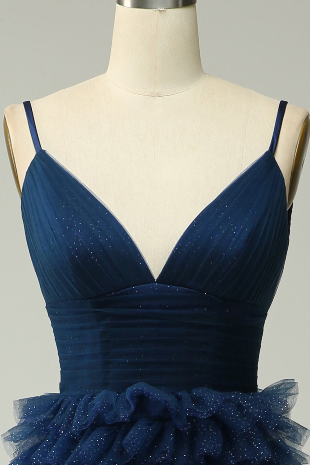 Zapakasa Women Navy Prom Dress A Line Spaghetti Straps Evening Dress Zapakasa Women Navy Prom Dress A Line Spaghetti Straps Evening Dress