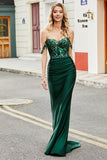 Fuchsia Mermaid Off The Shoulder Long Prom Dress with Sequins