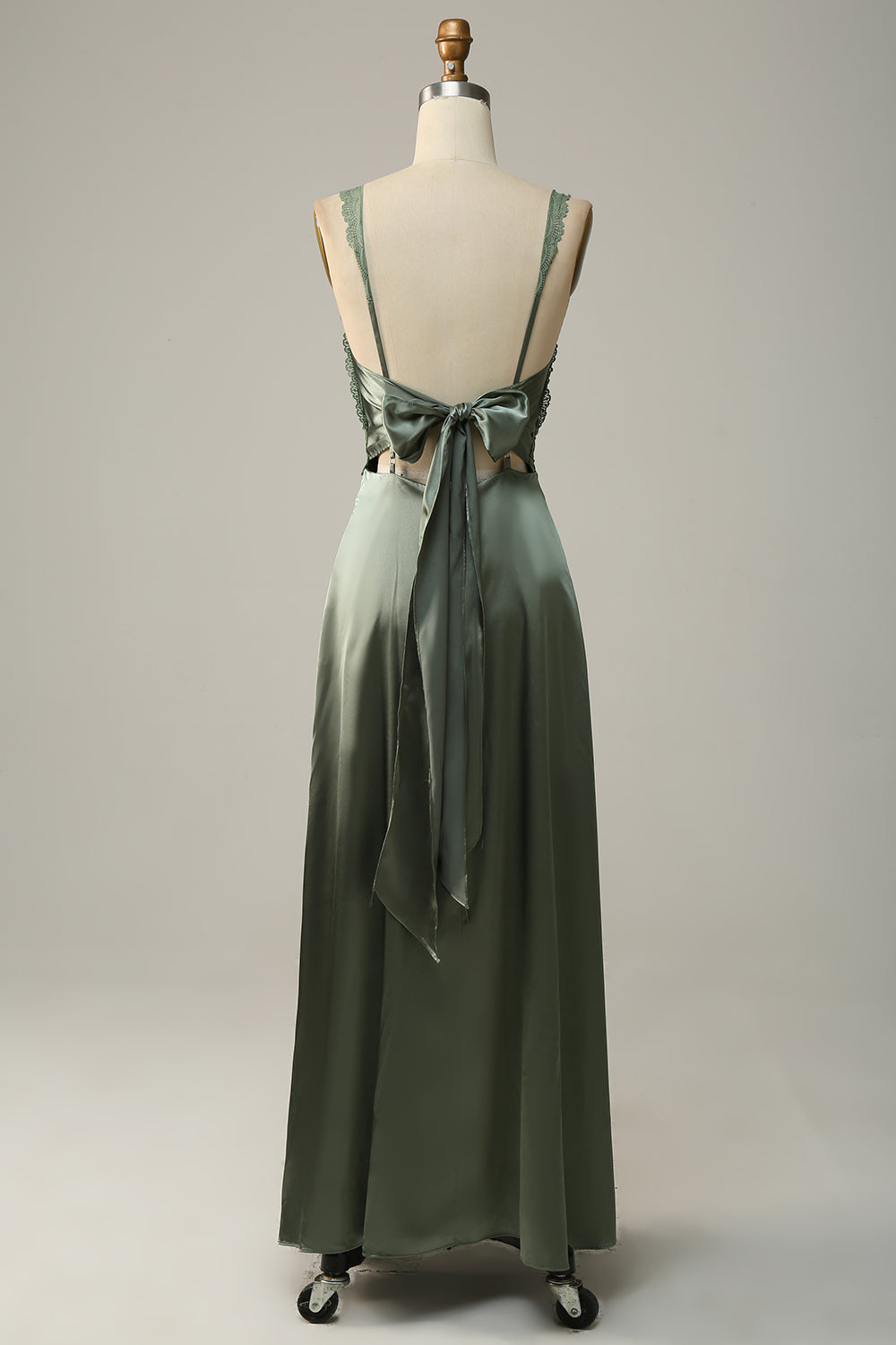 Zapakasa Women Eucalyptus V neck Long Bridesmaid Dress Zapakasa Women Eucalyptus V neck Long Bridesmaid Dress