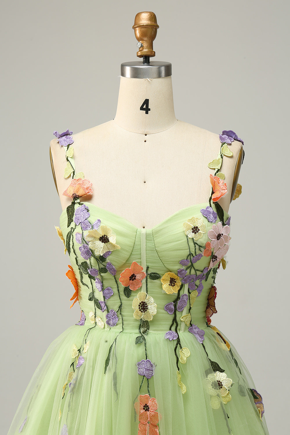 Green Sweatheart Short Tulle Graduation Dress