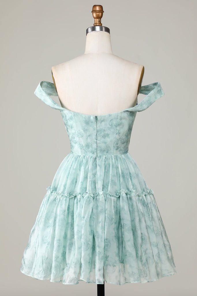 Ohia Sage A-Line Dress with Cap Sleeves main image 0