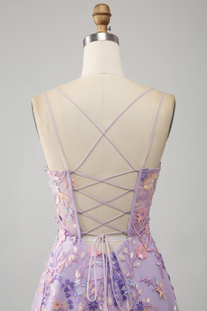 Square Neck Spaghetti Straps Vintage Mauve Formal Dresses main image 1