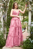 Sweetheart A-Line Dusty Rose Long Prom Dress