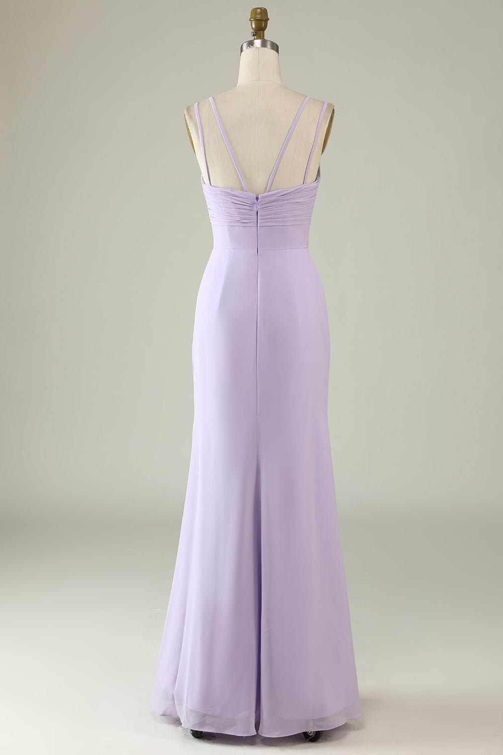 Sage Green Mermaid Draped Bridesmaid Dress