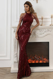 Black Sequin Mermaid Holiday Party Dress