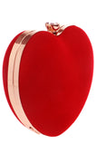 Red Velvet Heart Handbag