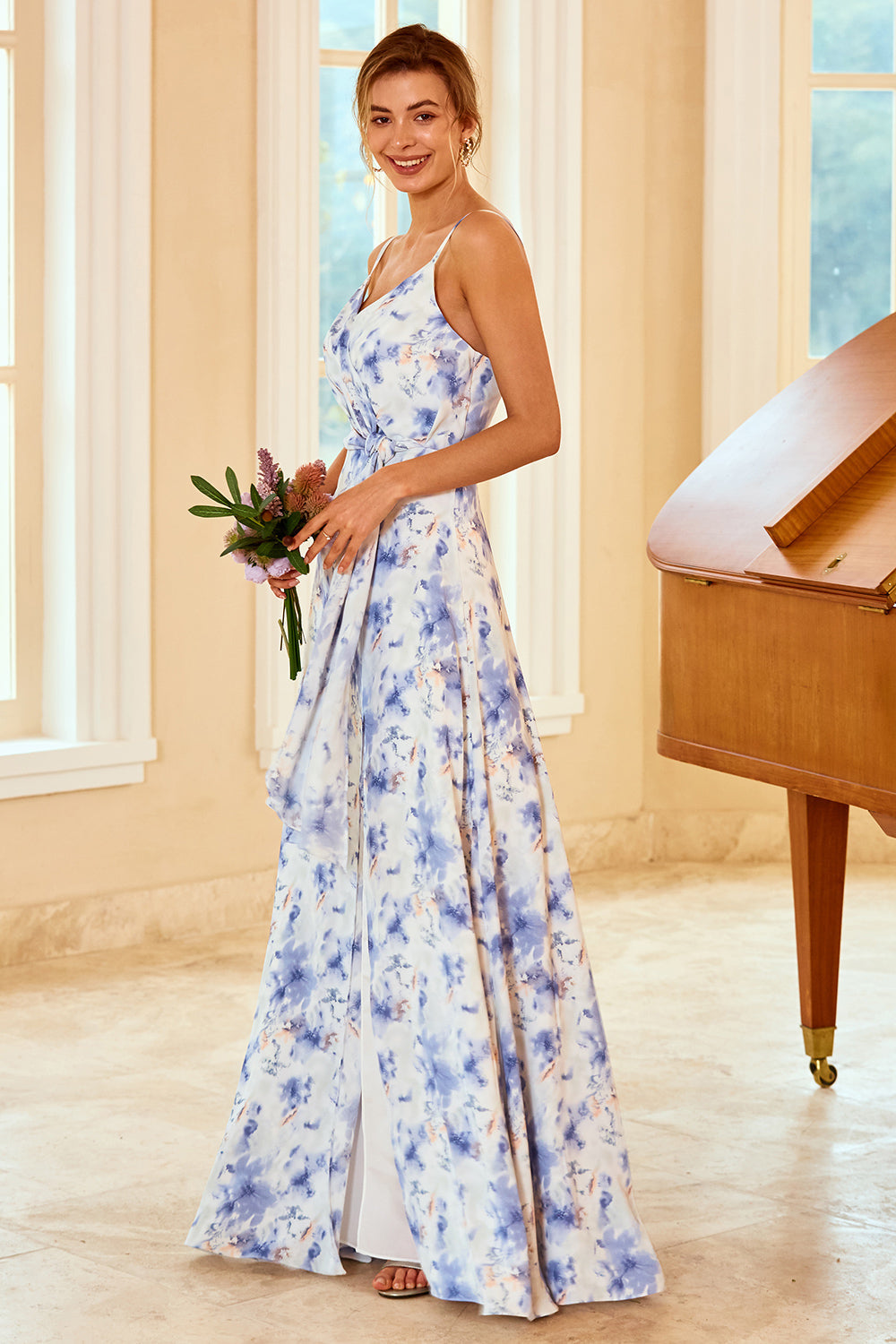 Printed bridesmaid dresses clearance floral prints