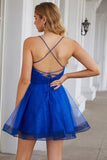 Royal Blue Homecoming Dress
