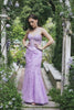 Sweetheart Neck Mermaid Purple Prom Dress With Appliques