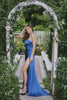Royal Blue Spaghetti Straps Mermaid Prom Dress